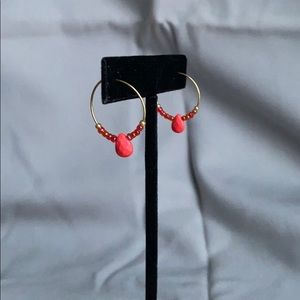 2/$8 Gold toned brass hoop earrings